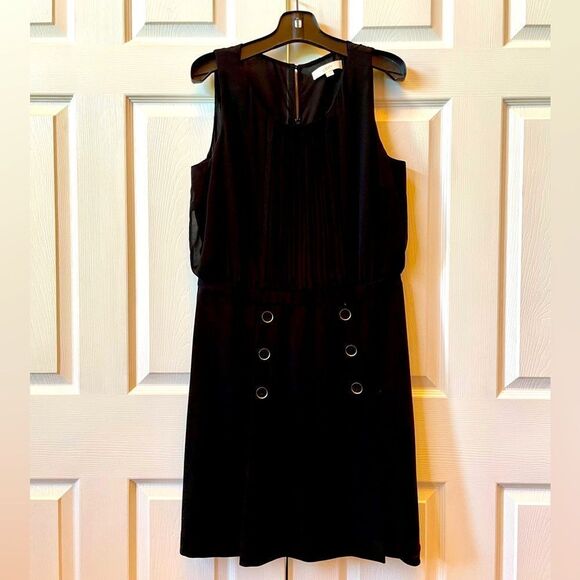 BLACK SLEEVELESS DRESS BY ANN TAYLOR LOFT SIZE 14 - Picture 1 of 6